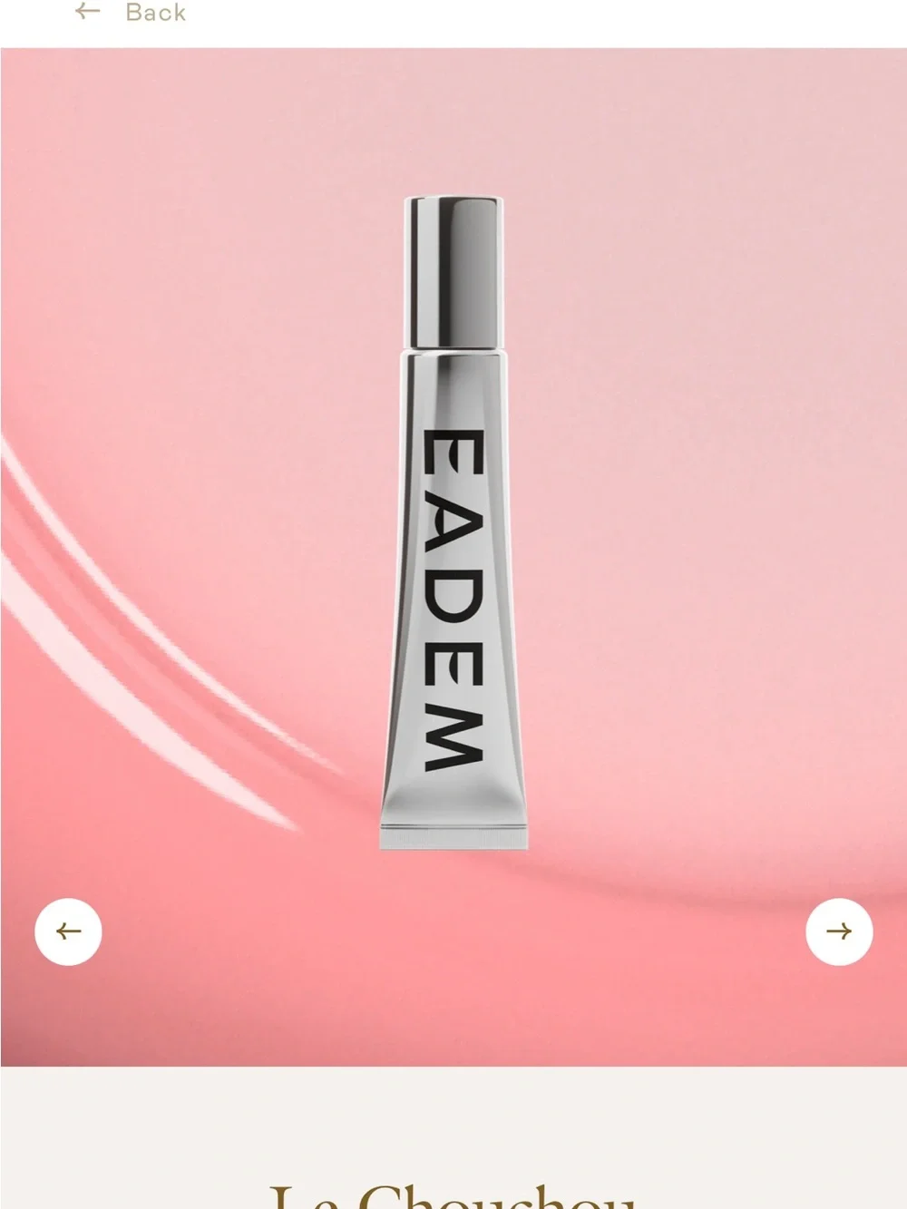 LIMITED EDITION Eadem Croissant Au Beurre Lip Balm & Gloss — Cream Shade